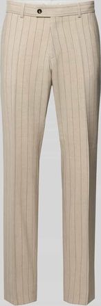 CG - Club of Gents Anzughose aus Viskose-Mix mit B&uuml;gelfalten Modell Paco in Beige, Gr&ouml;&szlig;e 46