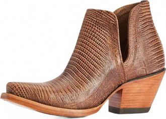 Ariat Womens Dixon Lizard Western Boots In Brown