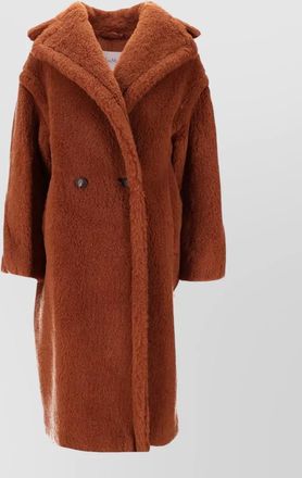 Max Mara long coat lapel collar side pockets