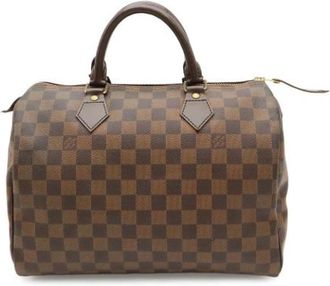 Louis Vuitton Pre-owned Vintage Damier Canvas Handbag - Dames - Vintage Handtas - Bruin - ONE Size - Vintage