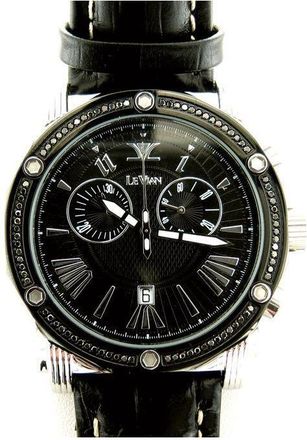 Le Vian Soho II Chronograph Quartz Diamond Black Dial Ladies Watch LV808SSBK