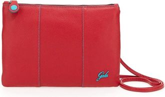 Gabs Rode leren clutch met verstelbare band - Dames - Schoudertassen - Rood - ONE Size - Katoen - Tassen