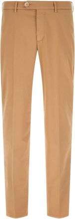 Brunello Cucinelli Gabardine Geverfde Broek - Heren - Chinos - Beige - 5XL - Katoen - Broeken