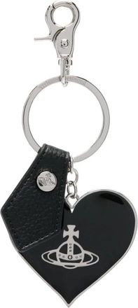 Vivienne Westwood Zwarte sleutelhangers met Orb Plaque - Dames - Sleutelhangers & Tashangers - Zwart - ONE Size - Accessoires