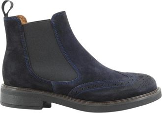 Frau Chelsea Boots - Dames - Chelseaboots - Blauw - 36 EU - Leer - Schoenen
