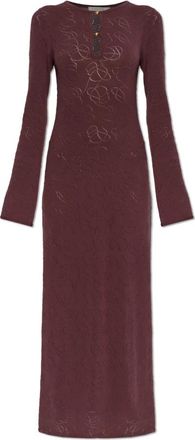 By Malene Birger Beatriz Jurk - Dames - Maxi kleedjes - Rood - S - Katoen - Kleedjes
