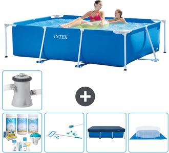 Intex Piscina Con Estructura Rectangular - 220x150x60 Cm - 7-piezas S21106