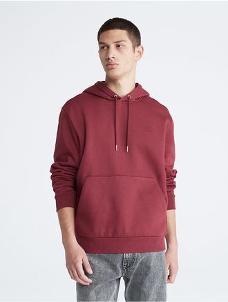Calvin Klein Jeans Calvin Klein Mens Archive Logo Fleece Drawstring Hoodie - Red - XS