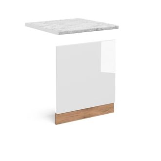 Vicco Panel Frontal R-line, Blanco Alto Brillo, 60 Cm, Et M&aacute;rmol Vicco