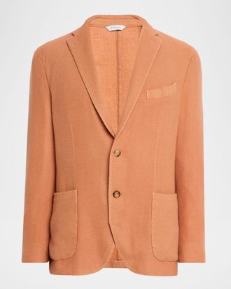 Boglioli Men & apos;s Textured Cashmere Two-Button Blazer