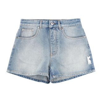 Off-white Denim Shorts, female, Blue, Size: W24 Doll Denim Shorts