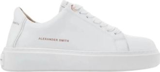 Alexander Smith Witte Sneakers Alazldw 8012.Twt - Dames - Sneakers - Wit - 36 EU - Katoen - Schoenen