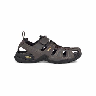Teva Mens Forebay Closed Toe Sandals, Brown (Turkish Coffee Tkcf), 13 UK