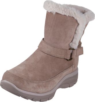 Skechers Womens Easy Going-Dreamers Luxe Vibe Hands Free Slip-ins Mid Calf Boot, Dark Taupe, 7 UK