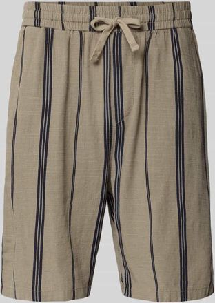 Only & Sons Relaxed Fit Bermudas aus Viskose-Baumwoll-Mix Modell TINUS in Beige, Größe XXL