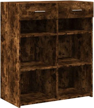 vidaXL Sideboard Smoked Oak 80x42.5x93 cm Engineered Wood Vidaxl