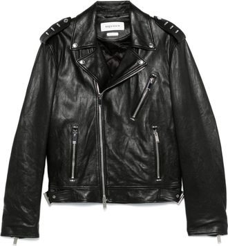 Alexander McQueen leather jacket - Black