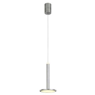 Netlighting Modern LED Hanging Pendant Satin Nickel Warm White 3000K 415lm in Grey