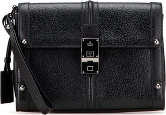 Gucci 2000-2015 Studded Leather clutch bag - women - Calf Leather - One Size - Black