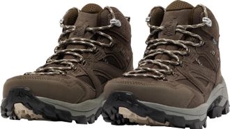 Jack Wolfskin Wanderschuh JACK WOLFSKIN VOJO TOUR TEXAPORE MID M, Damen, Gr. 42,5, braun (cold coffee), Synthetik, Textil, Schuhe Wanderschuh, Wasserdicht, Trekking
