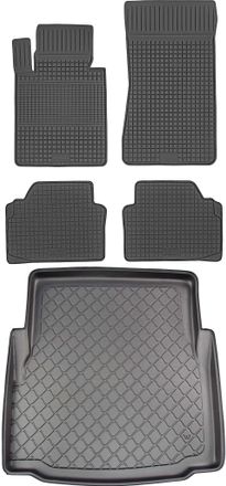OEM Juego De Alfombrillas De Goma Para Coche Y Alfombrilla Para Maletero Para Bmw Serie 3 E46 Sed&aacute;n (1998-02.2005)