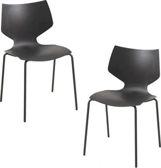 Regalos Miguel Regalos Miguel - Packs Sillas Comedor - Pack 2 Sillas Plecy - Negro