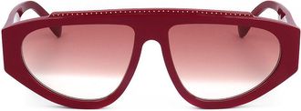 Agent Provocateur Tyrah The Sinner Bordeaux Womens Sunglasses Burgundy Size 61