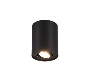 Trio Leuchten Foco orientable GU10 Cookie Black Cylinder Trio Lighting