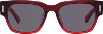 Ferragamo Grey Square Ladies Sunglasses SF2020SLB 615 55