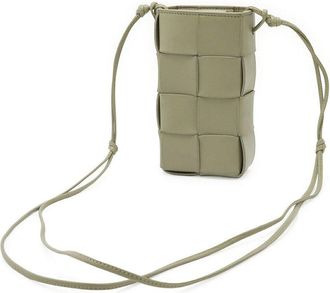 Bottega Veneta Green Maxi Intrecciato Leather Cassette Shoulder Bag (Authentic Pre-Loved)