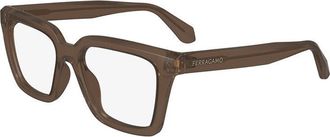 Ferragamo SF2985 207 Transparent Dark Brown 52mm