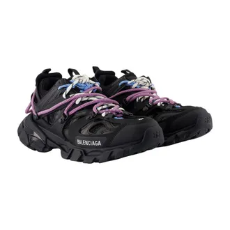 Balenciaga Womens Track Sneaker Black Synthetic