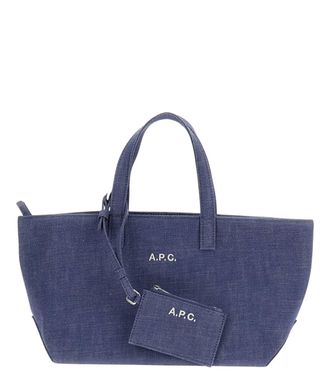 A.P.C. Blue Le Drummer Large Tote