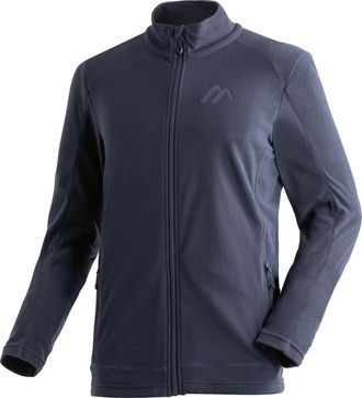 Maier Sports Fleecejacke MAIER SPORTS Dennis Jacket M, Herren, Gr. 46, blau (dunkelblau), 100% Polyester, hoch geschlossener Ausschnitt, Jacken Fleecejacke, Herren