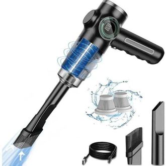 OEM Aspiradora De Mano Para Coche De 29000 Pa Y 120 W, Xu, Potente, Recargable, Con Pantalla Lcd Y Bater&iacute;a De Larga Duraci&oacute;n --crezuo