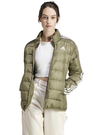 adidas Outdoorjacke ADIDAS SPORTSWEAR W ESS 3S L D J, Damen, Gr. XS, gr&uuml;n (olive strata), Obermaterial: 100% Polyester, Jacken Outdoorjacke