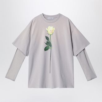 Acne Studios Light Grey Layered Structure T Shirt