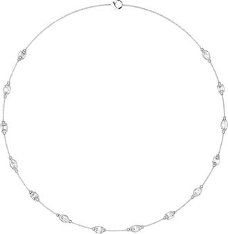 Vir Jewels 3 cttw Emerald And Marquise Lab Grown Diamond Necklace in 14K Gold For Women