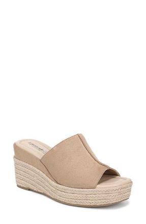 Life Stride Haute Espadrille Platform Wedge Slide Sandal in Biscotti Beige at Nordstrom, Size 9.5