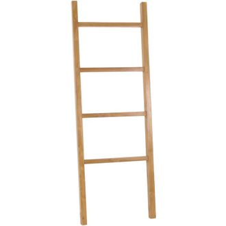 Hhg Hhg - Toallero De Teca 509, Toallero, 4 Barras, Teca De Calidad B (duramen, 20-30 A&ntilde;os) 161x57x5cm