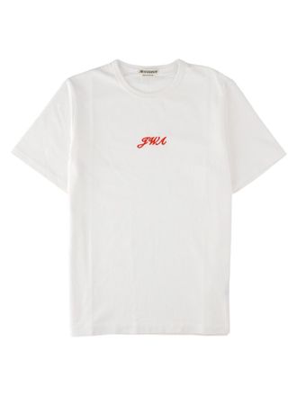 J.W.Anderson White Embroidered Logo Cotton T-Shirt