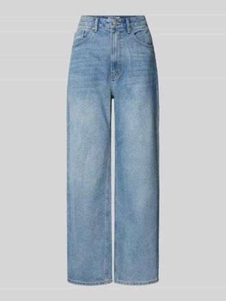 Review Mid Waist Baggy Jeans aus Baumwoll-Mix in Hellblau, Gr&ouml;&szlig;e 32