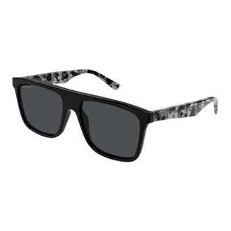 Gucci Square Zonnebrillen - Heren - Zonnebrillen - Zwart - 57 MM - Accessoires