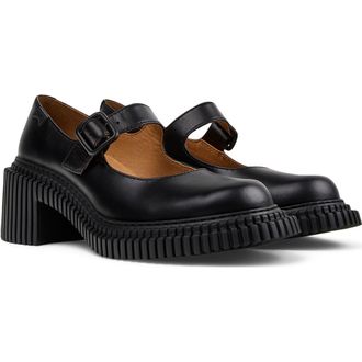 Camper Pix Mary Jane Flat in Black Dark at Nordstrom, Size 40