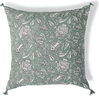 Febronie Coj&iacute;n algod&oacute;n verde celad&oacute;n 50x50