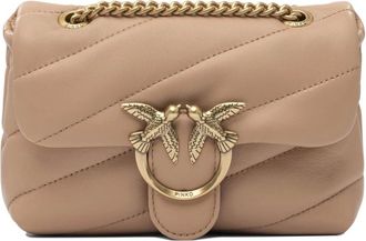 Pinko Shoulder Bags, female, Pink, ONE SIZE, Pink Crossbody Bag Elegant Versatile Chic