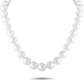 Luxury Bazaar 18K Yellow Gold Pearl Necklace MF12-080726