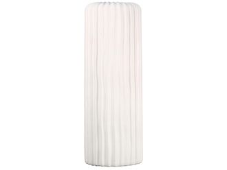 Schubiger M&ouml;bel Vase Fjord Weiss Matt Gerillt H: 76 cm