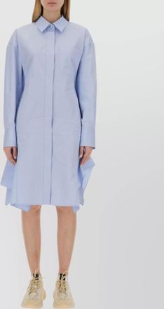 Stella McCartney hem asymmetric shirt dress with chest pocket