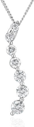 The Diamond Store Lab Diamond Life Journey Pendant Necklace 0.50ct H/Si in 9K White Gold
